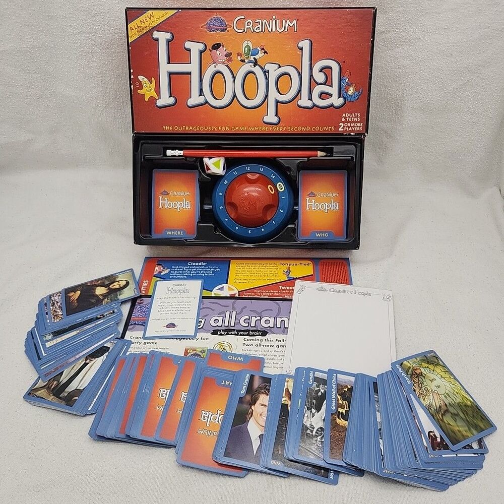 Game Cranium Hoopla Card 2002 Edition Every Second Counts Family 1 Card Missing